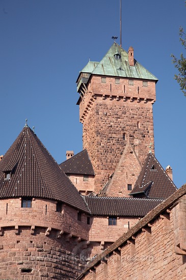 Haut-Koenigsbourg, chateau medieval (medieval castle), Alsace, France - FR-ALS-0315