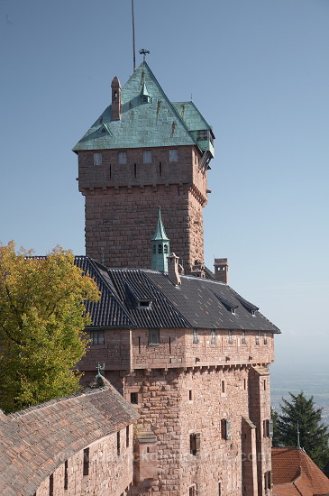 Haut-Koenigsbourg, chateau medieval (medieval castle), Alsace, France - FR-ALS-0360
