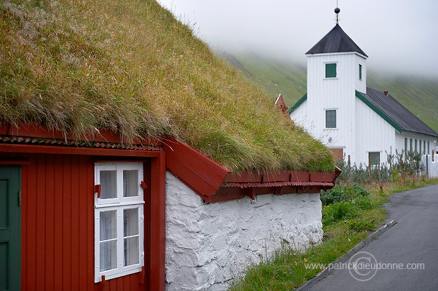 Houses, Elduvik, Eysturoy, Faroe islands - Elduvik, iles Feroe - FER196