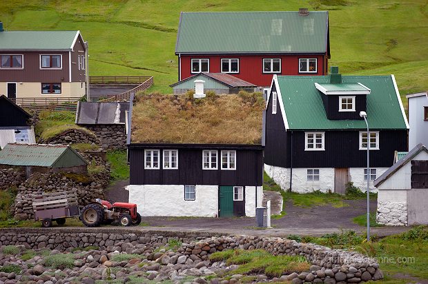 Houses, Elduvik, Eysturoy, Faroe islands - Elduvik, iles Feroe - FER211