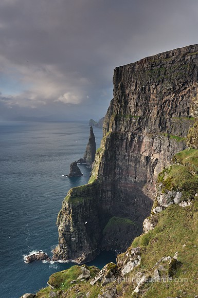 Oknadalsdrangur, Sandoy, Faroe islands - Oknadalsdrangur, iles Feroe - FER353