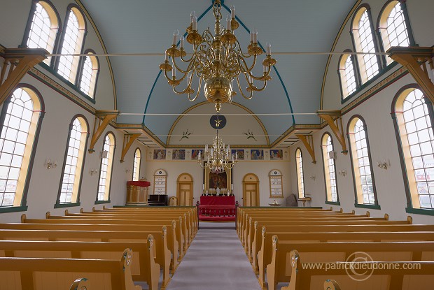 Church, Sandavagur, Faroe islands - Eglise a Sandavagur, iles Feroe - FER659