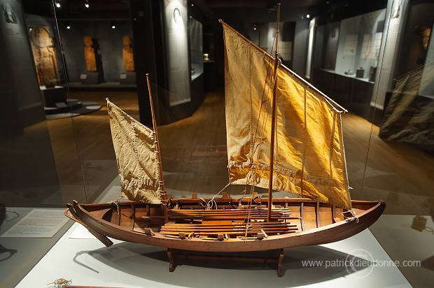 Rowing boats, Historical Museum, Torshavn, Faroes - Bateaux traditionnels, iles Feroe - FER605