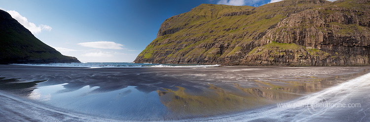 Inlet and beach, Saksun, Faroe islands - Saksun, iles Feroe - FER977