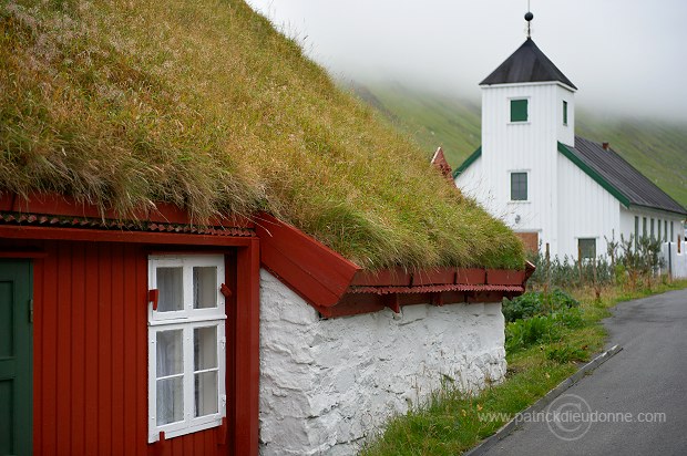 Houses, Elduvik, Eysturoy, Faroe islands - Elduvik, iles Feroe - FER196