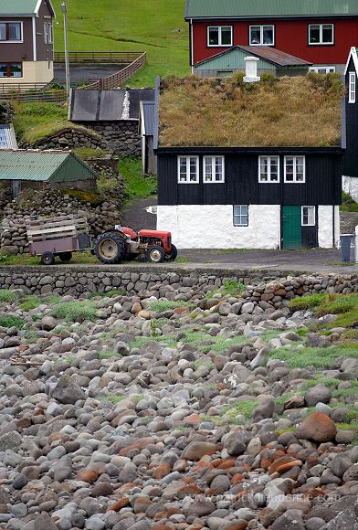 Houses, Elduvik, Eysturoy, Faroe islands - Elduvik, iles Feroe - FER210