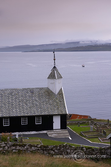 Church, Nes, Faroe islands - Eglise a Nes, iles Feroe - FER710