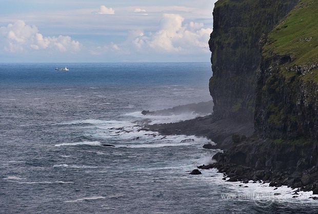 Cliffs near Dalur, Sandoy, Faroe islands - falaises, iles Feroe - FER327