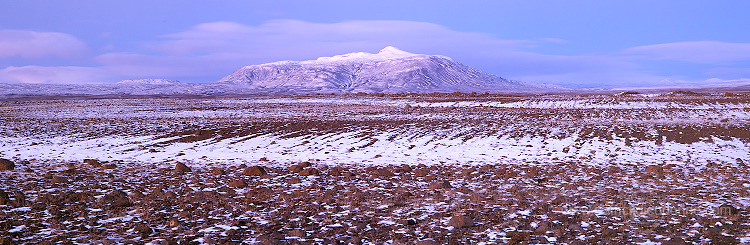 Blafell at sunset, Iceland - Blafell au couchant, Islande - ISL0012