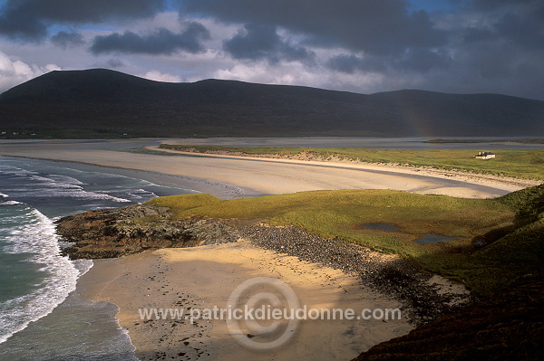 Rainbow over Luskentyre Bay, Harris, Scotland -  Ecosse - 18585