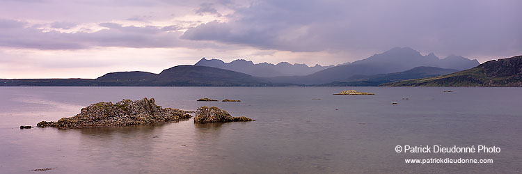 Cuillins from Sleat, Skye, Scotland - Les Cuillins depuis Sleat, Skye, Ecosse  17326