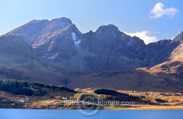 Cuillins and loch Slapin, Skye, Scotland -  Ecosse - 19322