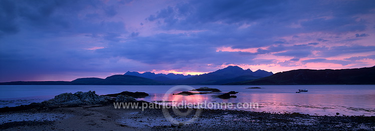 Cuillins and loch Eishort, Skye, Scotland - Cuillins et loch Eishort, Skye, Ecosse  15886