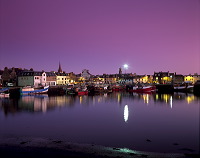 Stornoway harbour at dusk, Lewis, Scotland - Stornoway, Lewis, Ecosse  15778