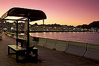 Muscat, Mutrah seafront at dusk - Front de mer, Mutrah, Oman (OM10480)