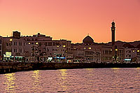 Muscat, Mutrah seafront at dusk - Front de mer, Mutrah, Oman (OM10484)