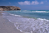 Dhofar. Desert beach near Taqah - Plage déserte, Dhofar, Oman (OM10422)