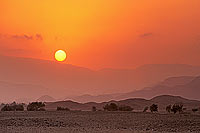 Sur. Sunset over Eastern Hajar- Couchant sur Hajar oriental, Oman (OM10269)