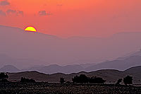 Sur. Sunset over Eastern Hajar- Couchant sur Hajar oriental, Oman (OM10271)