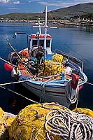Greece, Lesvos: fishing boat, Sigri - Lesbos: Sigri  11417