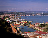 Liguria, La Spezia, view  - Ligurie, La Spezia, vue sur le golfe 12621