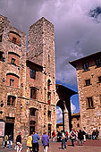 Tuscany, San Gimignano, twin towers - Toscane, San Gimignano  12385