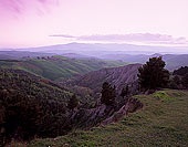 Tuscany, Volterra, landscape at dusk  - Toscane, Volterra  12738