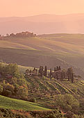 Tuscany, Volterra, landscape at dusk  - Toscane, Volterra  12764