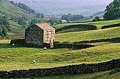 Swaledale,old barn, Yorkshire Dales NP, England - Grange traditionnelle 12796