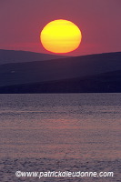 Sunset,Fetlar, Shetland - Couchant sur l'ocean à Fetlar 13081