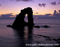 Foula: Gaada Stack at sunset, Shetland - Gaada Stack, Foula 13107