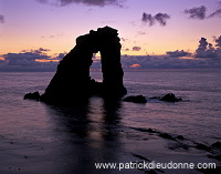 Foula: Gaada Stack at sunset, Shetland - Gaada Stack, Foula 13107 Foula: Gaada Stack at sunset, Shetland - Gaada Stack, Foula 13107