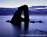 Foula: Gaada Stack at sunset, Shetland - Gaada Stack, Foula  13109