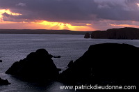 Sunset over Hillswick Ness, Northmavine, Shetland -  Couchant sur Hillswick Ness  13650