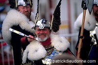 Vikings fighting - Combat de Vikings, Lerwick, Shetland.  13959