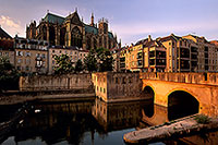 Cathédrale St Etienne, pont de la Préfecture, Metz - 17206