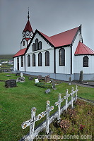 Church, Sandavagur, Faroe islands - Eglise a Sandavagur, iles Feroe - FER666