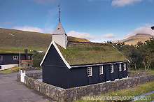 Hvalvik church, Streymoy, Faroe islands - Eglise de Hvalvik, iles Feroe - FER683