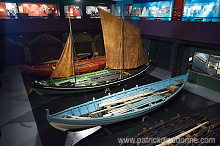 Rowing boats, Historical Museum, Torshavn, Faroes - Bateaux traditionnels, iles Feroe - FER599
