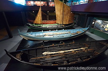 Rowing boats, Historical Museum, Torshavn, Faroes - Bateaux traditionnels, iles Feroe - FER600