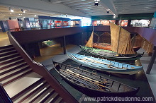 Rowing boats, Historical Museum, Torshavn, Faroes - Bateaux traditionnels, iles Feroe - FER626