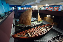 Rowing boats, Historical Museum, Torshavn, Faroes - Bateaux traditionnels, iles Feroe - FER627