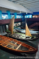 Rowing boats, Historical Museum, Torshavn, Faroes - Bateaux traditionnels, iles Feroe - FER628