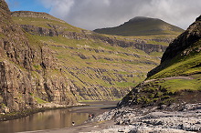 Inlet and beach, Saksun, Faroe islands - Saksun, iles Feroe - FER678