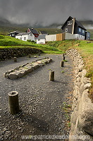 Viking site, Leirvik, Eysturoy, Faroe islands - Maison viking, iles Feroe - FER167