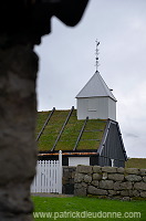 Timber church, Nordragota, Faroe islands - Eglise en bois, iles Feroe - FER181