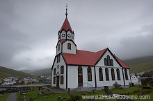Church, Sandavagur, Faroe islands - Eglise a Sandavagur, iles Feroe - FER665
