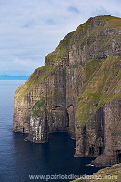 Sea cliffs, Hvalba, Suduroy, Faroe islands - Iles Feroe - FER489