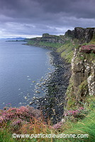 High basaltic cliffs, Skye, Scotland -  Falaises, Ecosse - 19346