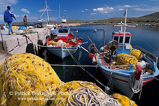 Greece, Lesvos: fishing boat, Sigri - Lesbos: Sigri  11420